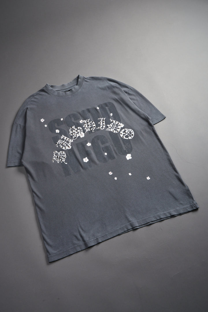 Ssddnfgu Bushido Premium Oversized Tee in Slate Gray