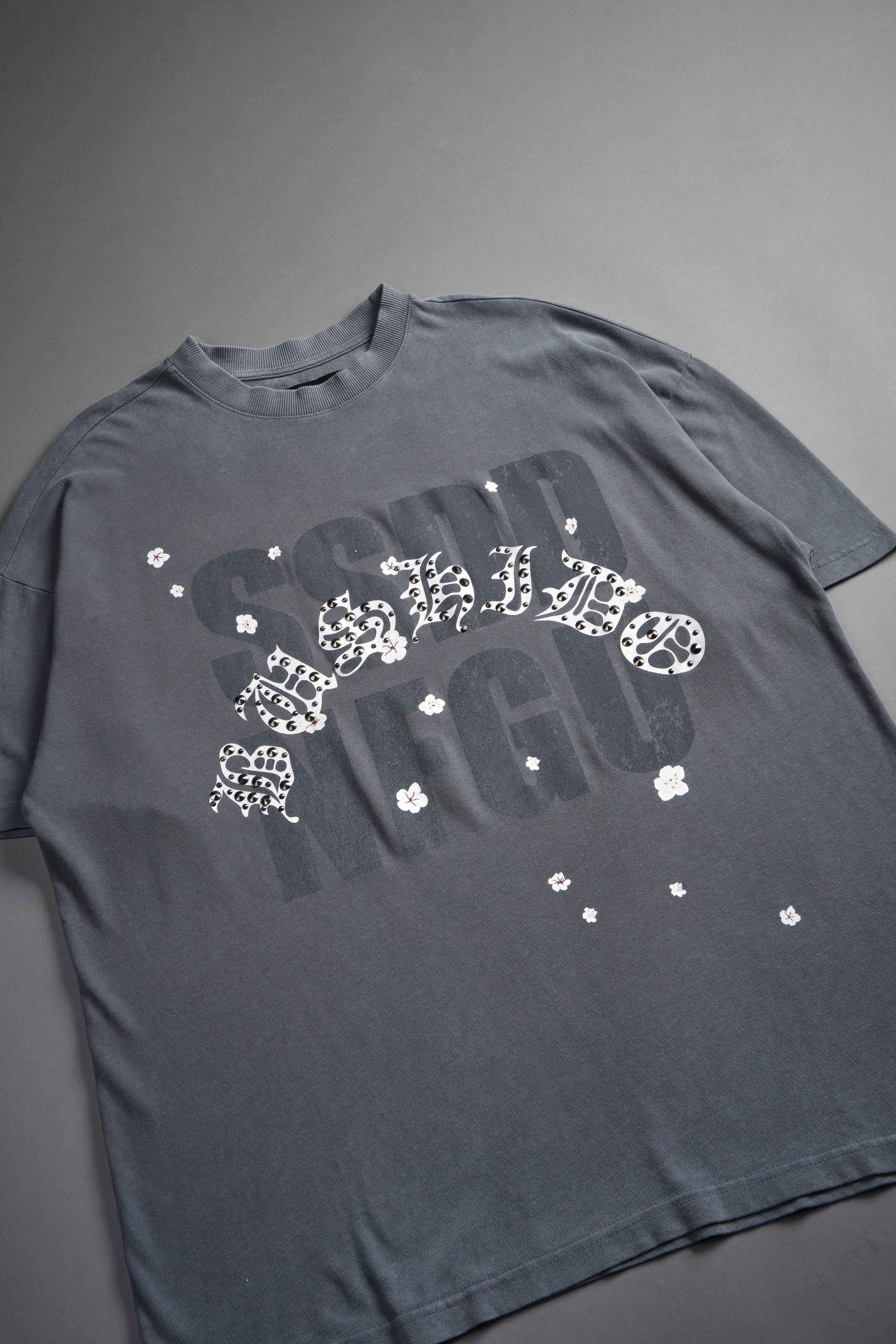 Ssddnfgu Bushido Premium Oversized Tee in Slate Gray