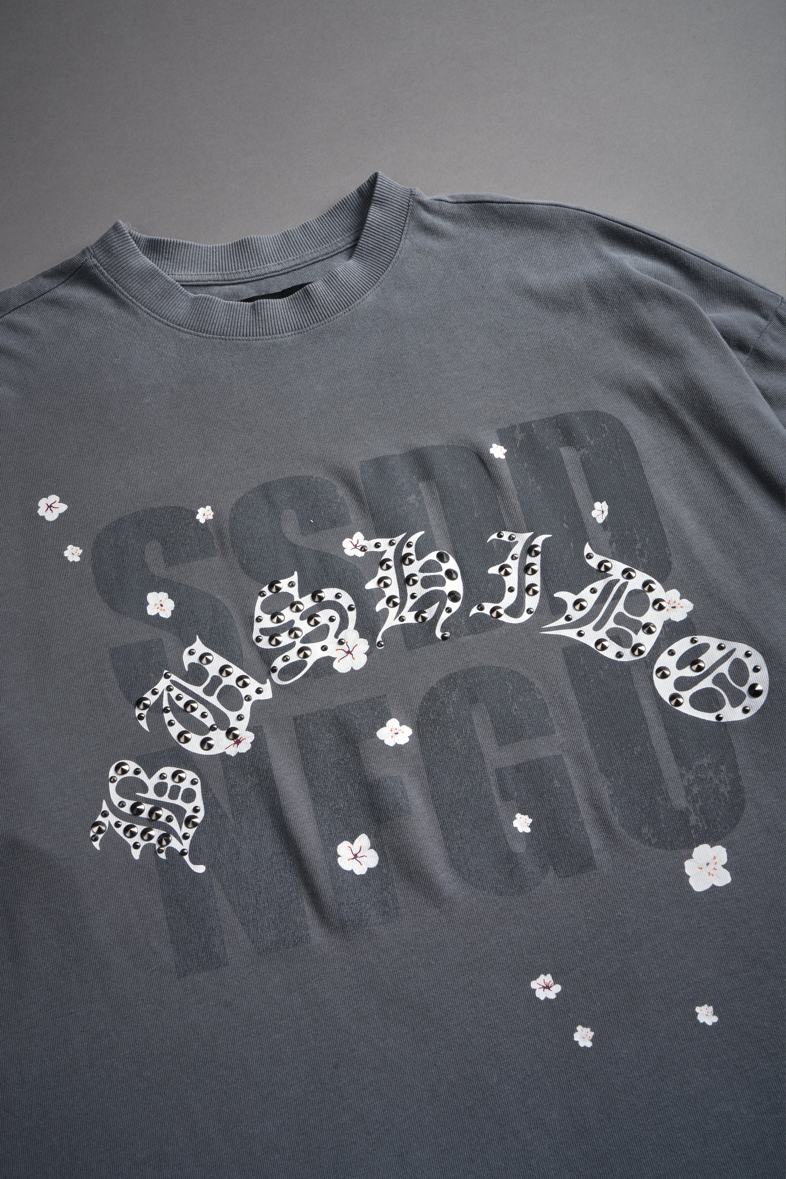 Ssddnfgu Bushido Premium Oversized Tee in Slate Gray