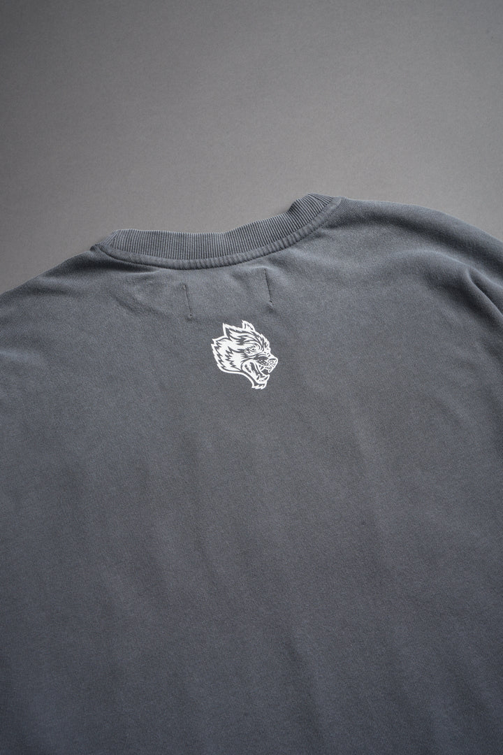 Ssddnfgu Bushido Premium Oversized Tee in Slate Gray