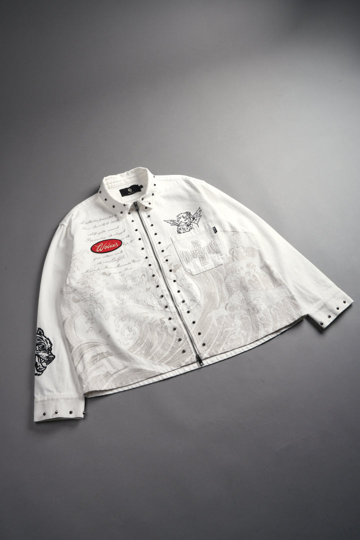 Great Wave Ls Vince Shirt in Cream