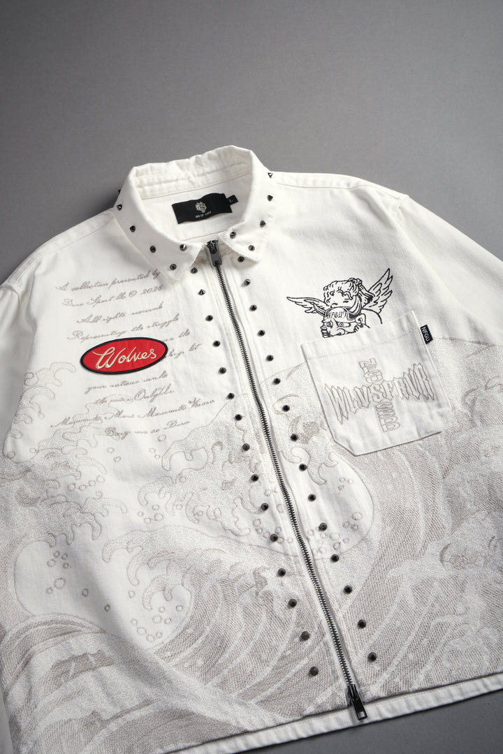 Great Wave Ls Vince Shirt in Cream