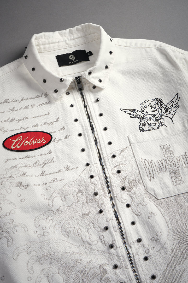 Great Wave Ls Vince Shirt in Cream