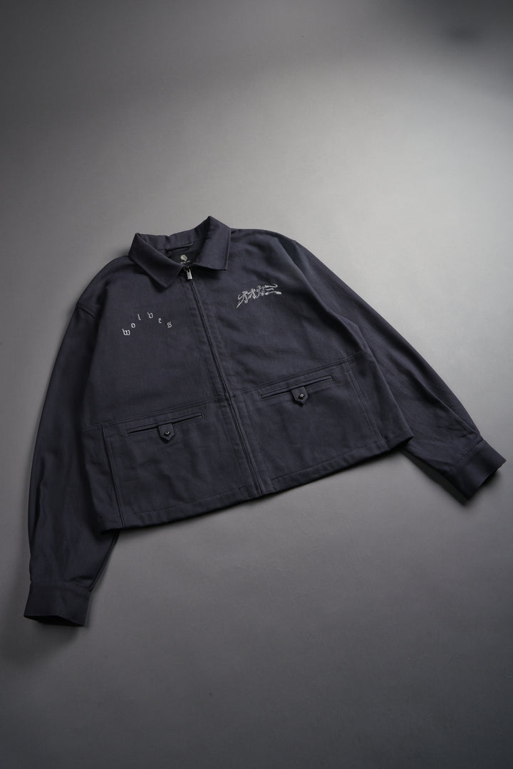 Oni-Genba Redford Shirt Jacket in Washed Navy