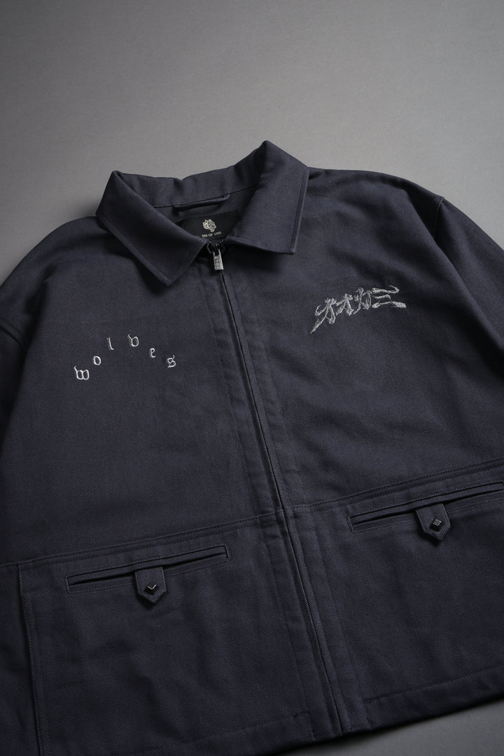 Oni-Genba Redford Shirt Jacket in Washed Navy