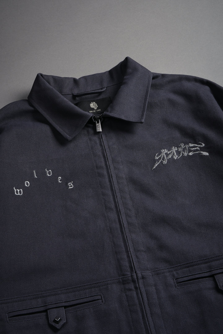 Oni-Genba Redford Shirt Jacket in Washed Navy