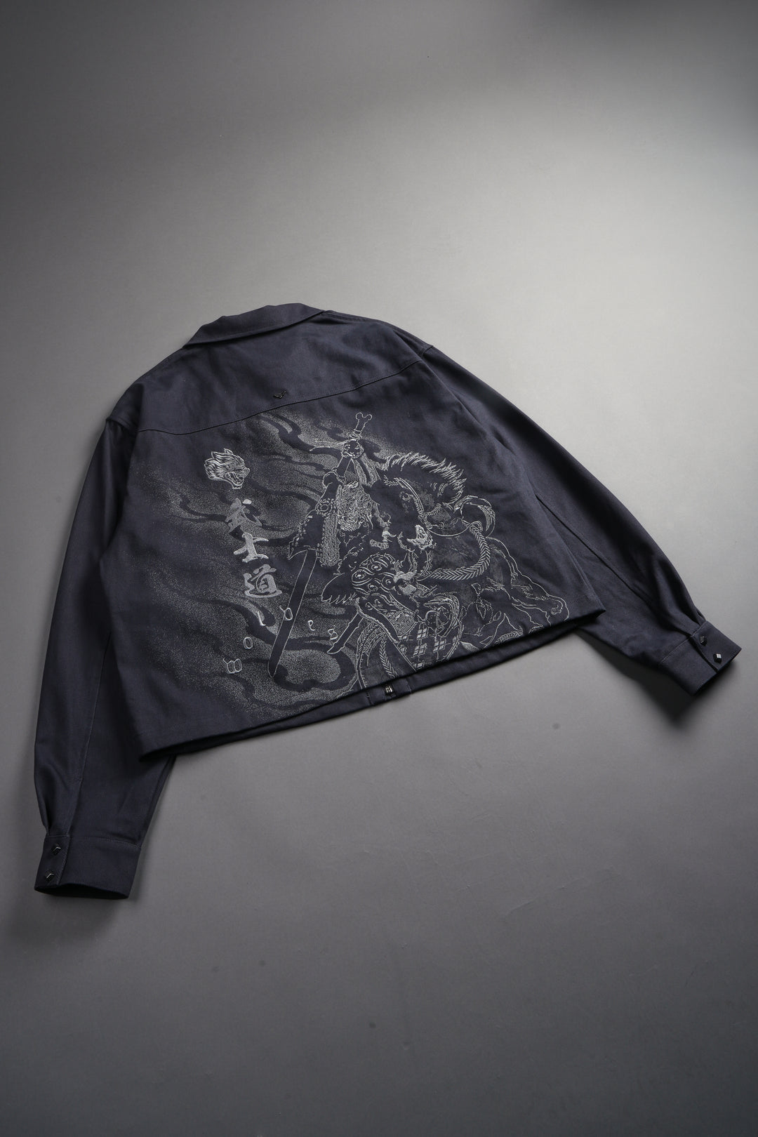 Oni-Genba Redford Shirt Jacket in Washed Navy