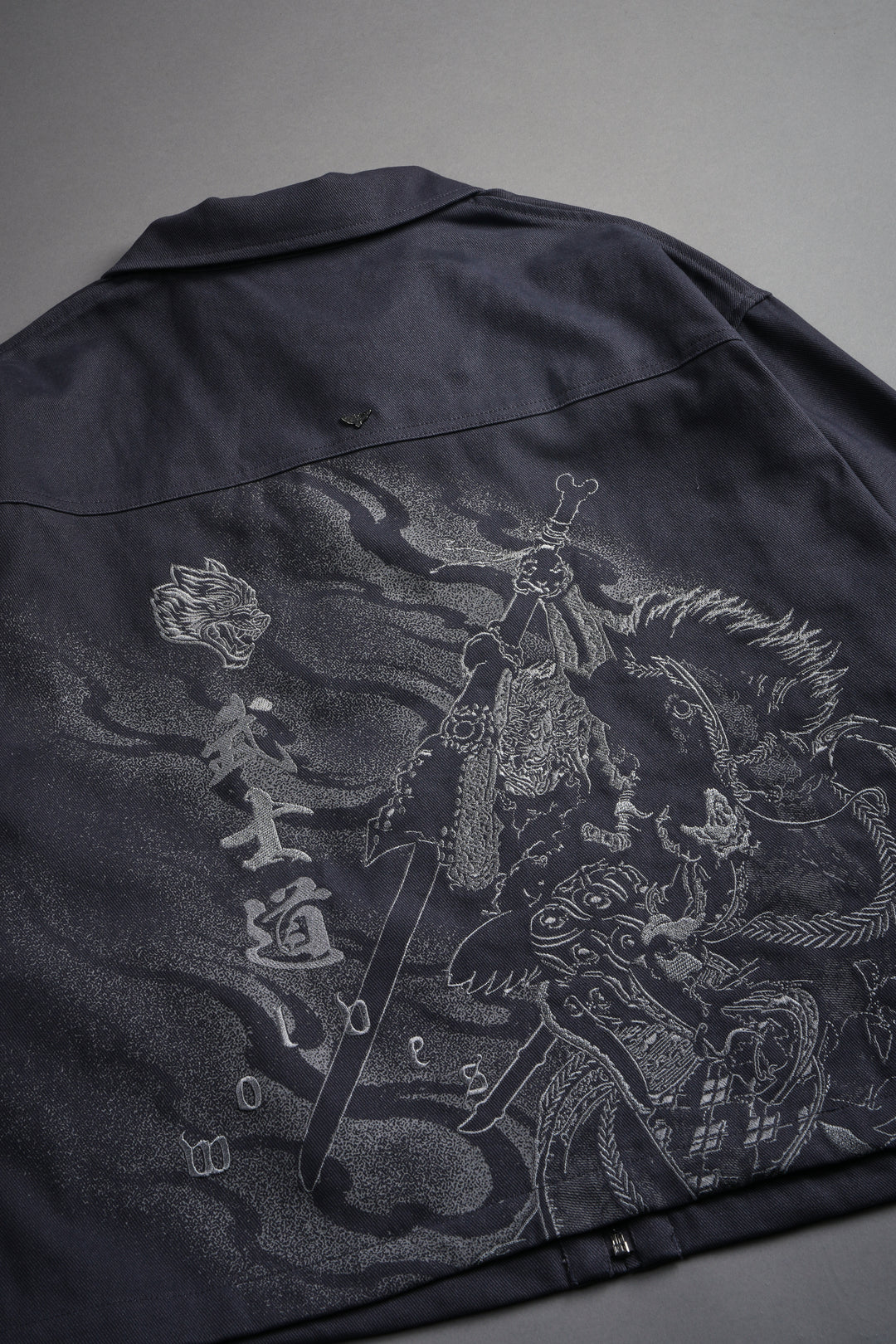 Oni-Genba Redford Shirt Jacket in Washed Navy