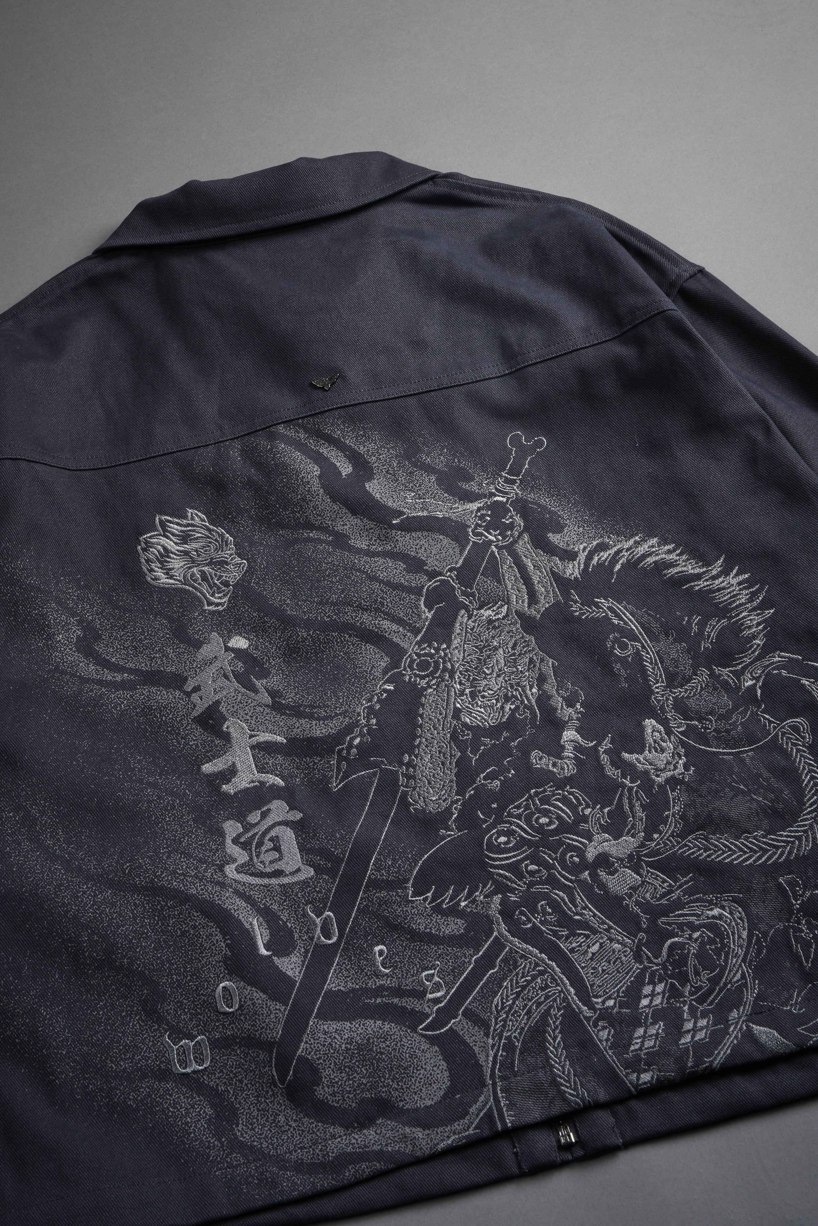 Oni-Genba Redford Shirt Jacket in Washed Navy