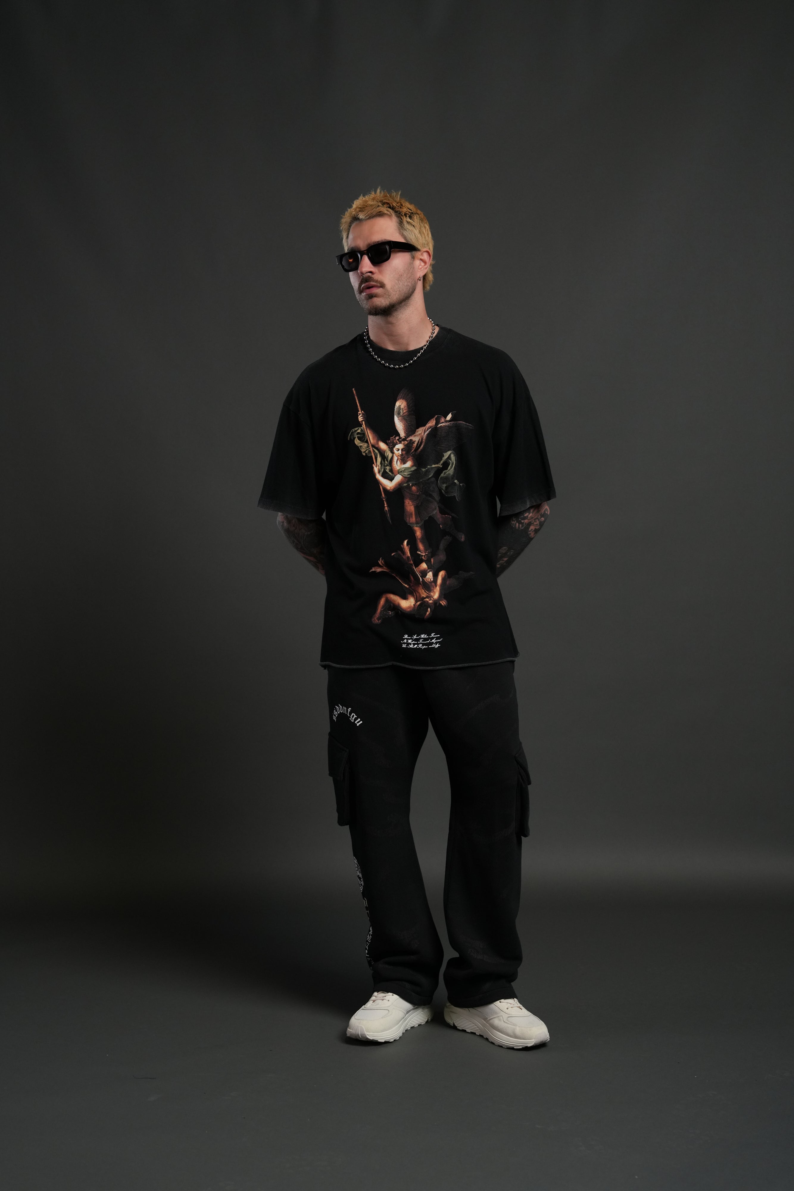 Darc Inferno Bigelow Cargo Sweat Pants in Black