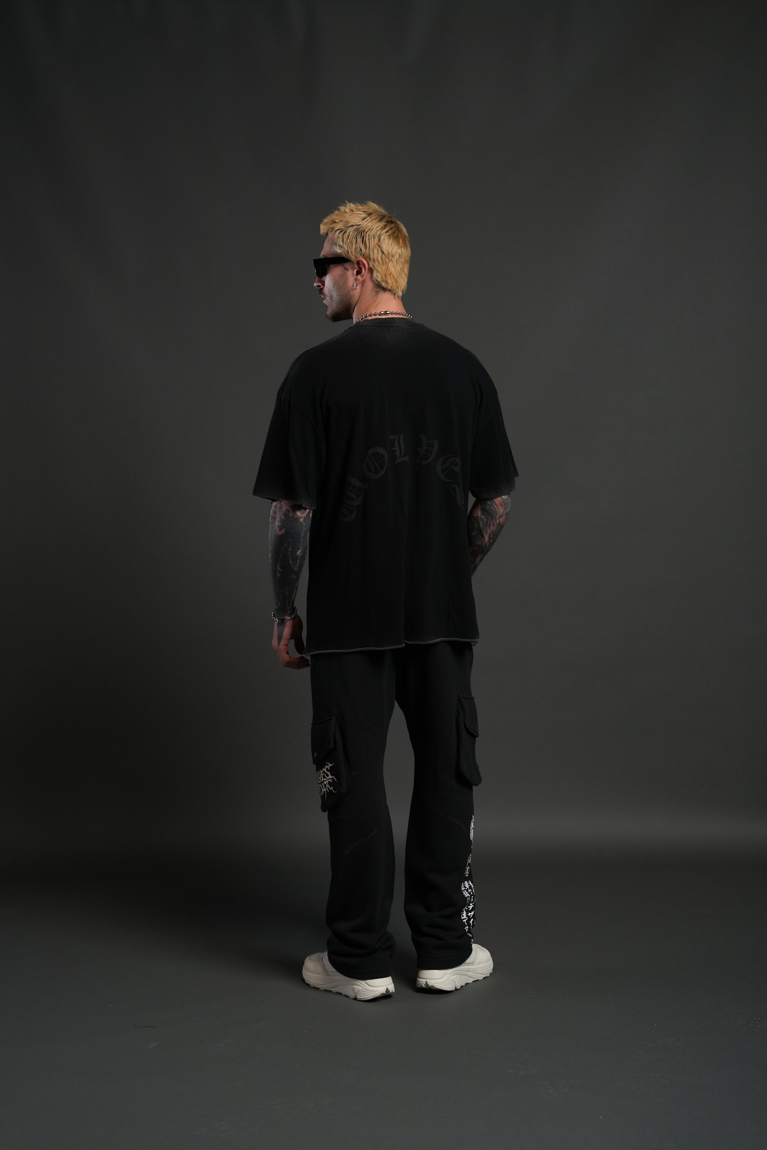 Darc Inferno Bigelow Cargo Sweat Pants in Black
