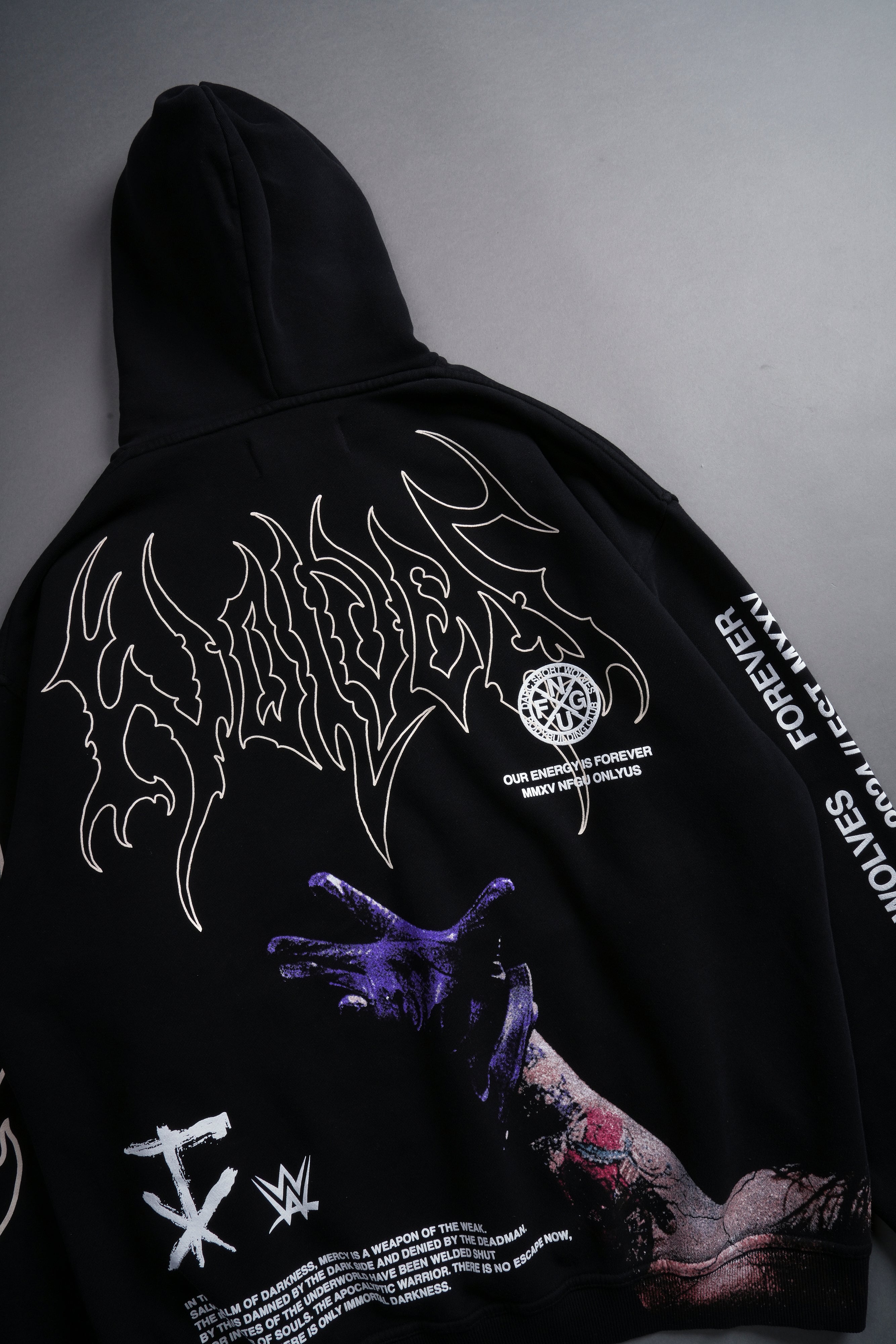 dustbox dbx HOODIE XXL 黒❸HEY-SMITH※SHANK Striker Relaxed Zip Up Hooded Jumper Pigment Black | Neverland Store