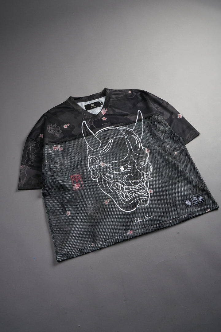 Ghost Oni Emmitt Football Jersey in Warrior In A Garden Black Camo