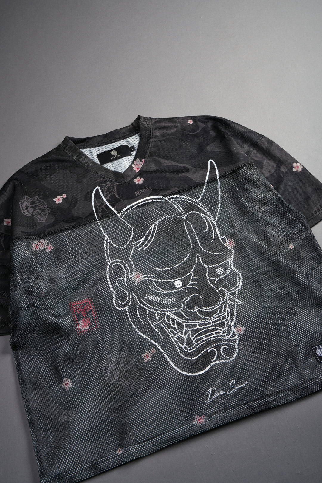 Ghost Oni Emmitt Football Jersey in Warrior In A Garden Black Camo
