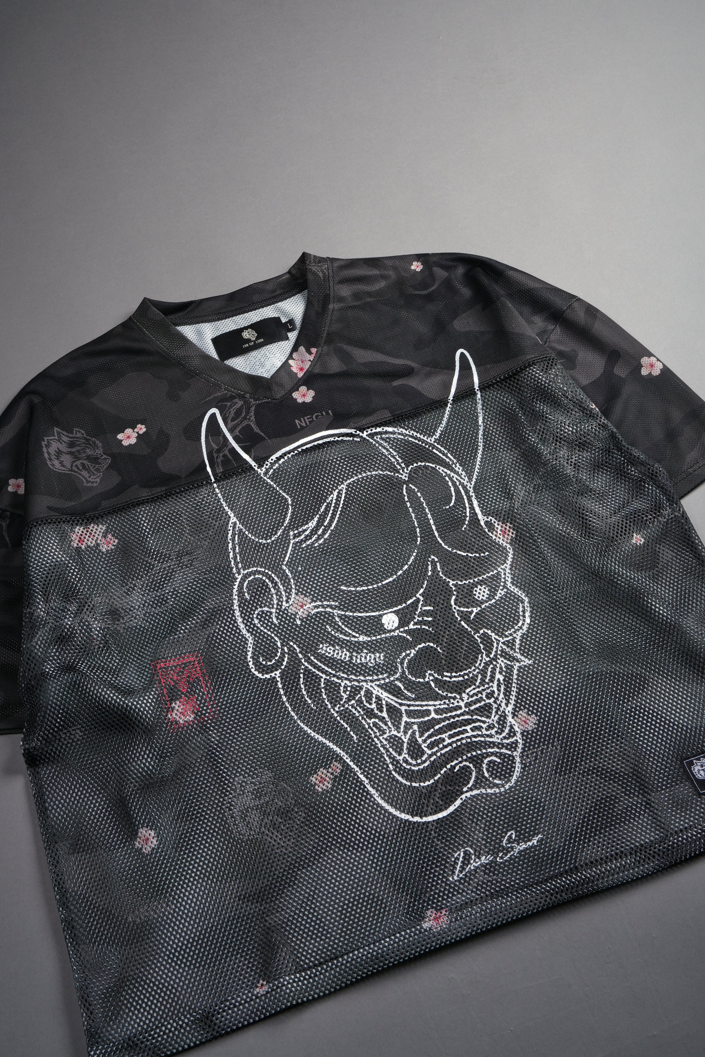 Ghost Oni Emmitt Football Jersey in Warrior In A Garden Black Camo