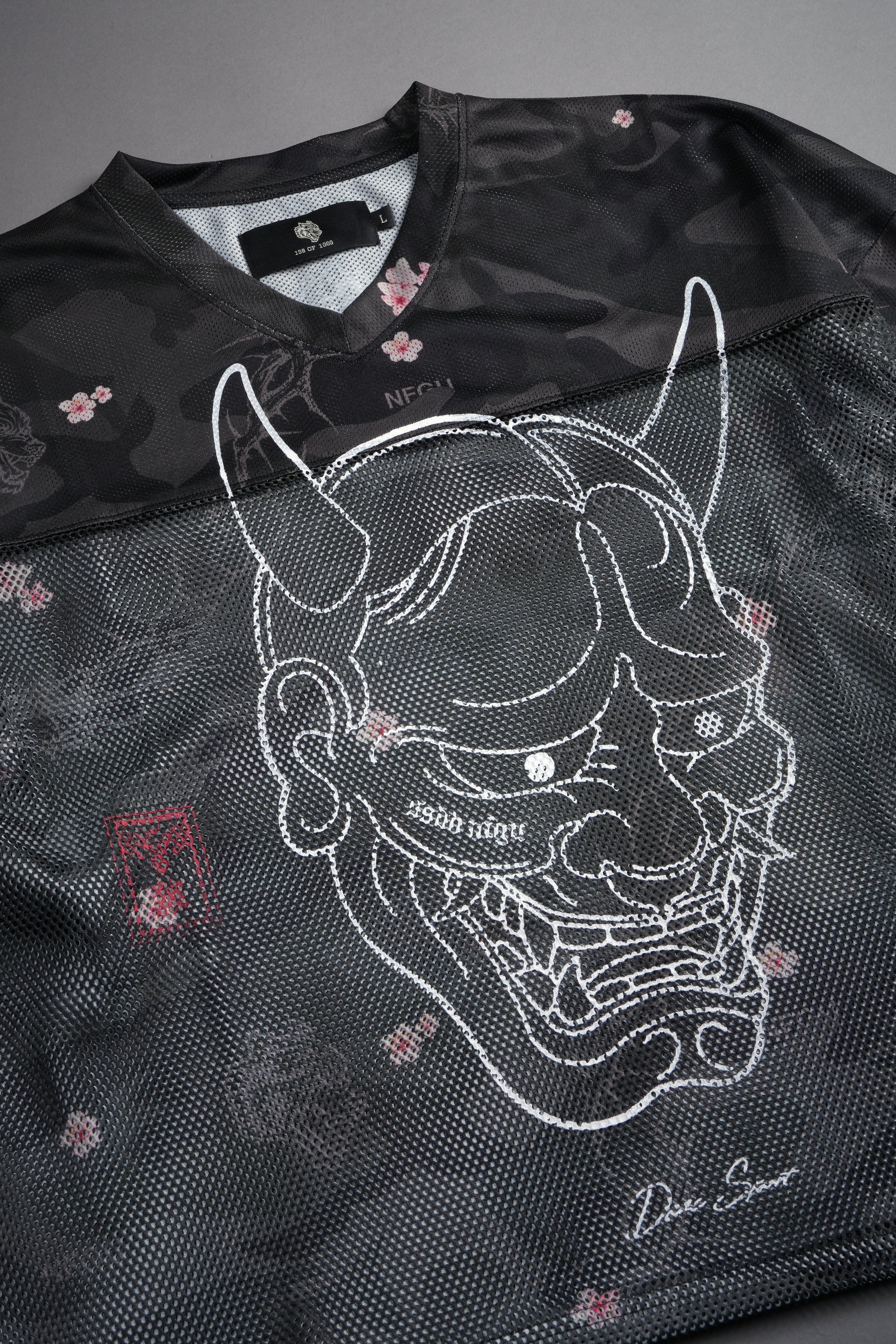 Ghost Oni Emmitt Football Jersey in Warrior In A Garden Black Camo