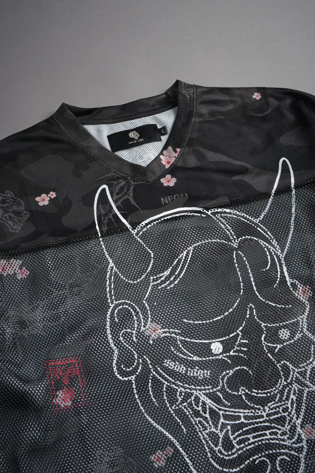 Ghost Oni Emmitt Football Jersey in Warrior In A Garden Black Camo