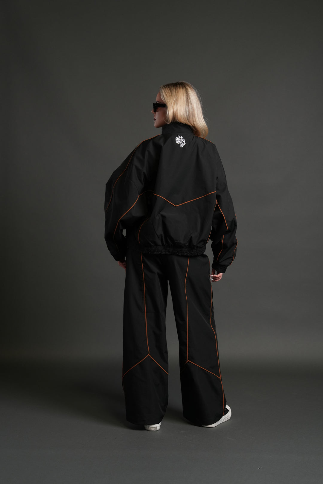 Wolves Quinn Unisex Track Jacket in Black/Desert