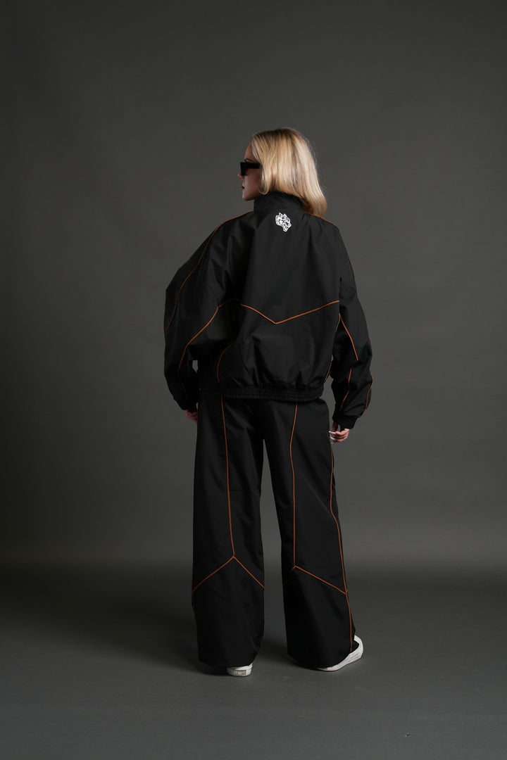 Wolves Quinn Unisex Track Jacket in Black/Desert