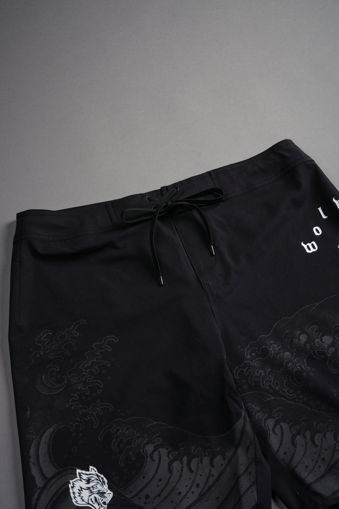 Great Wave  Bruceys Board Shorts in Black