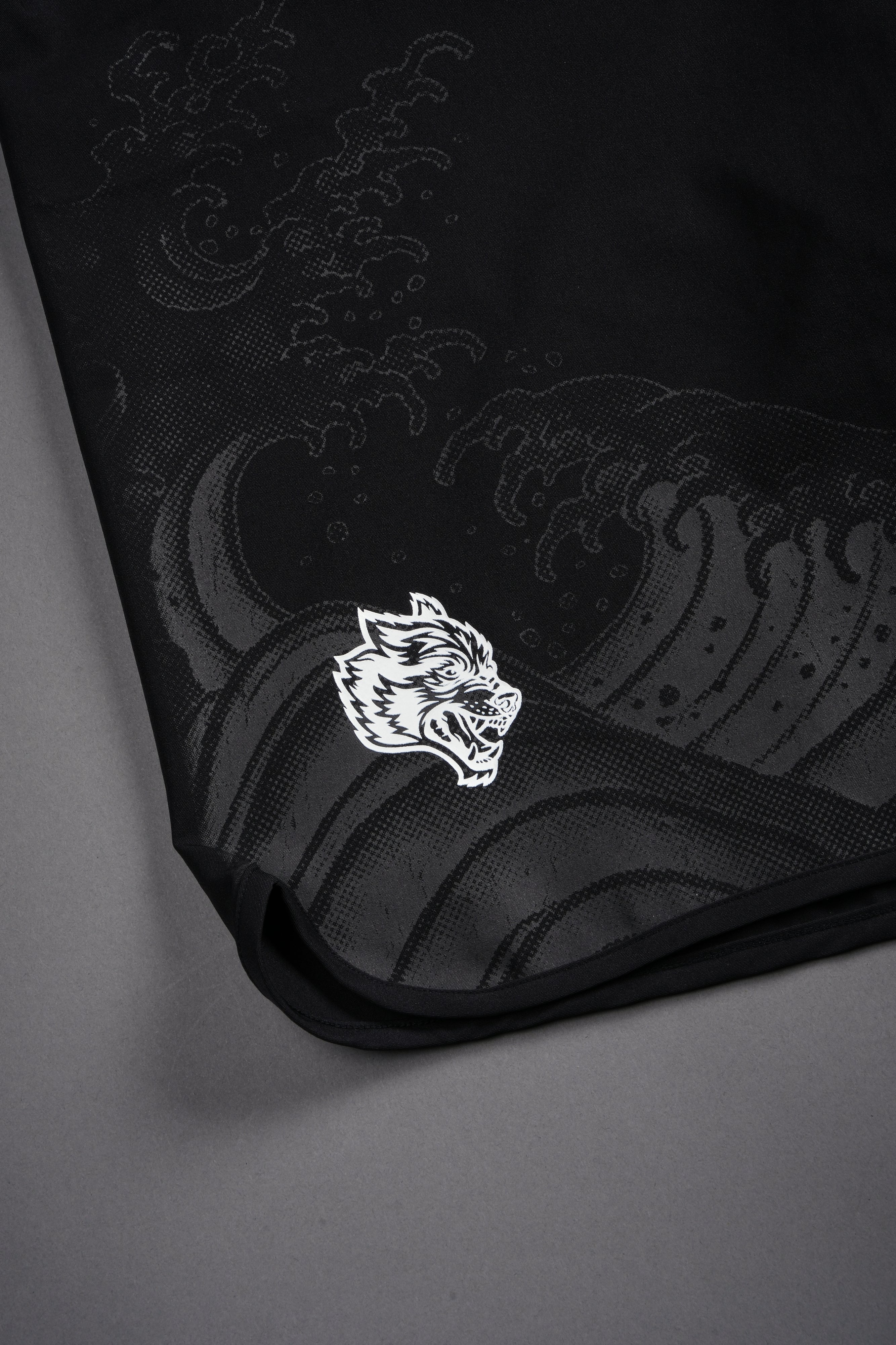 Great Wave  Bruceys Board Shorts in Black