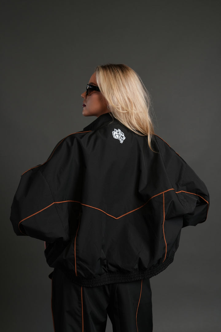 Wolves Quinn Unisex Track Jacket in Black/Desert