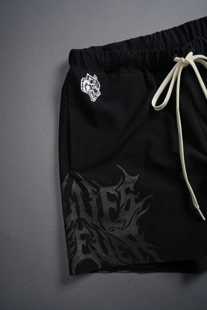 Moth Forever Compression Shorts in Black