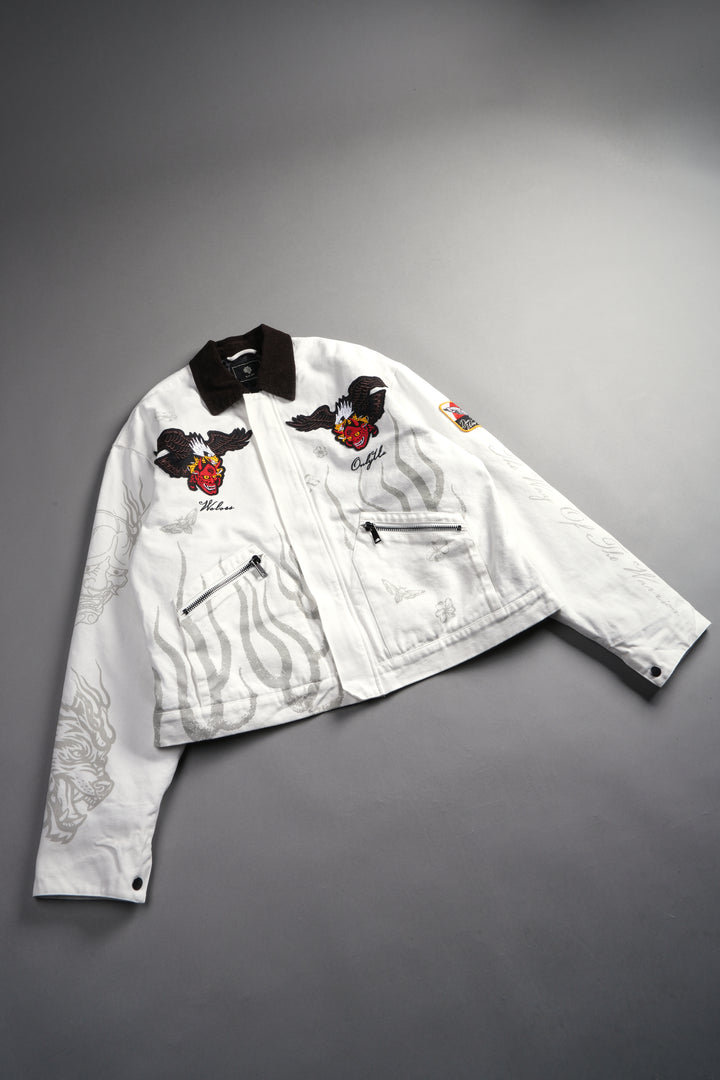 The Eagle & The Oni Earl Jacket in Cream