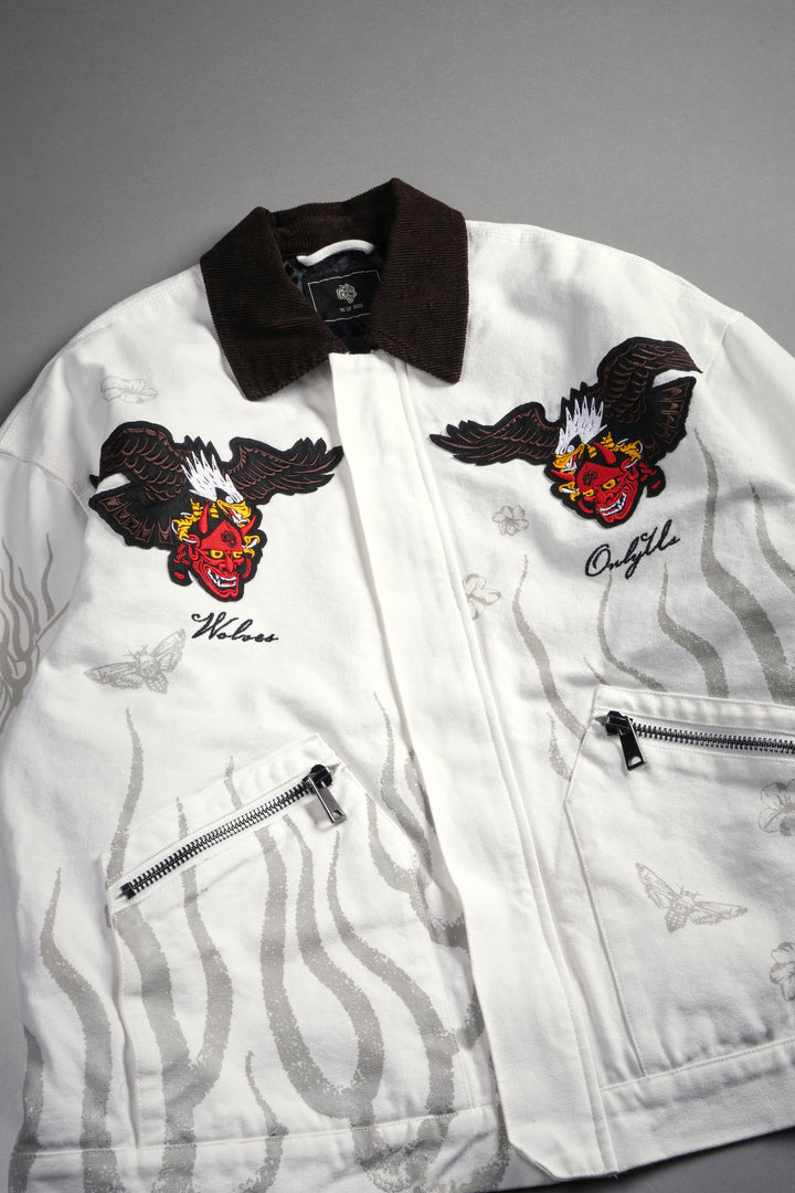 The Eagle & The Oni Earl Jacket in Cream