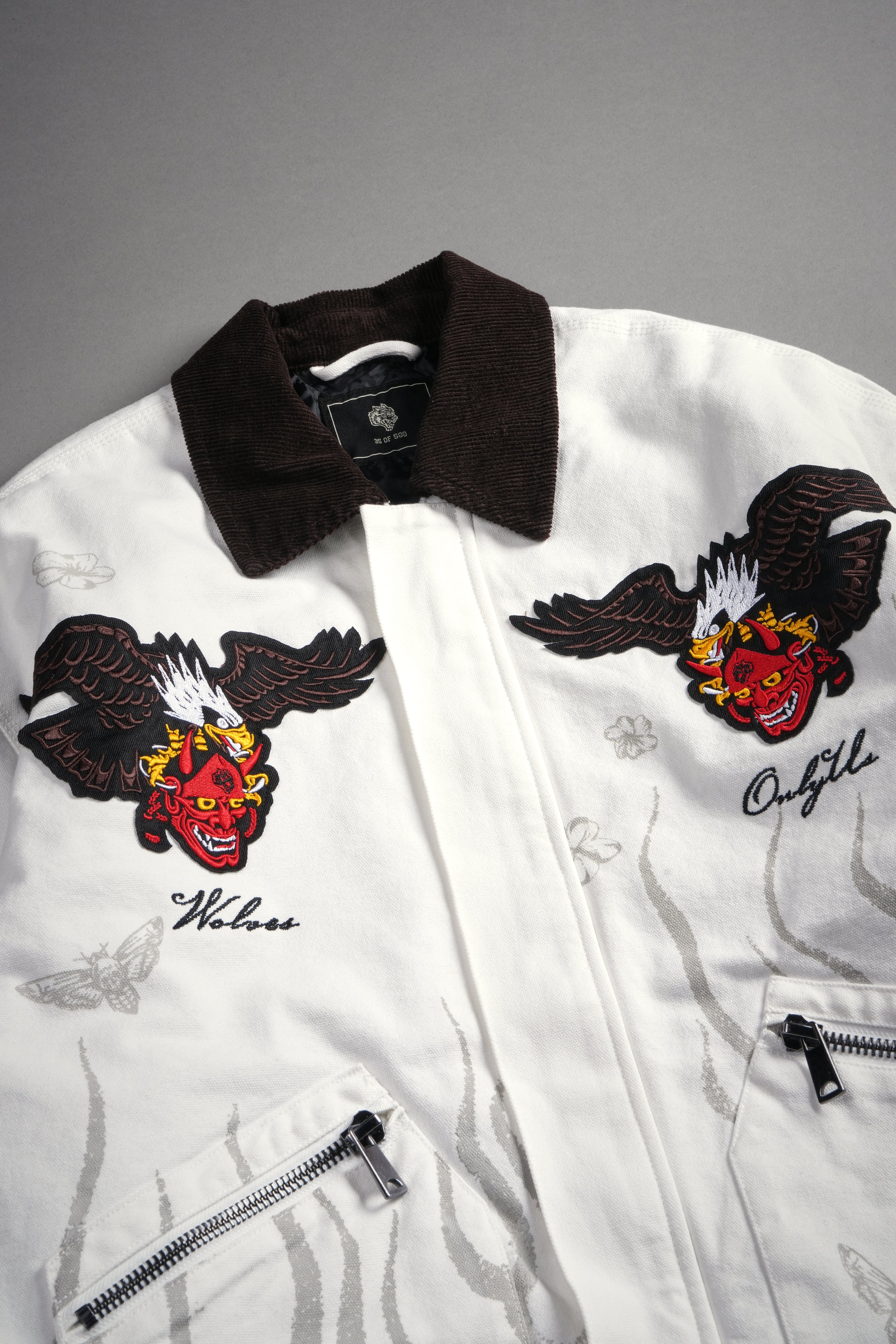 The Eagle & The Oni Earl Jacket in Cream