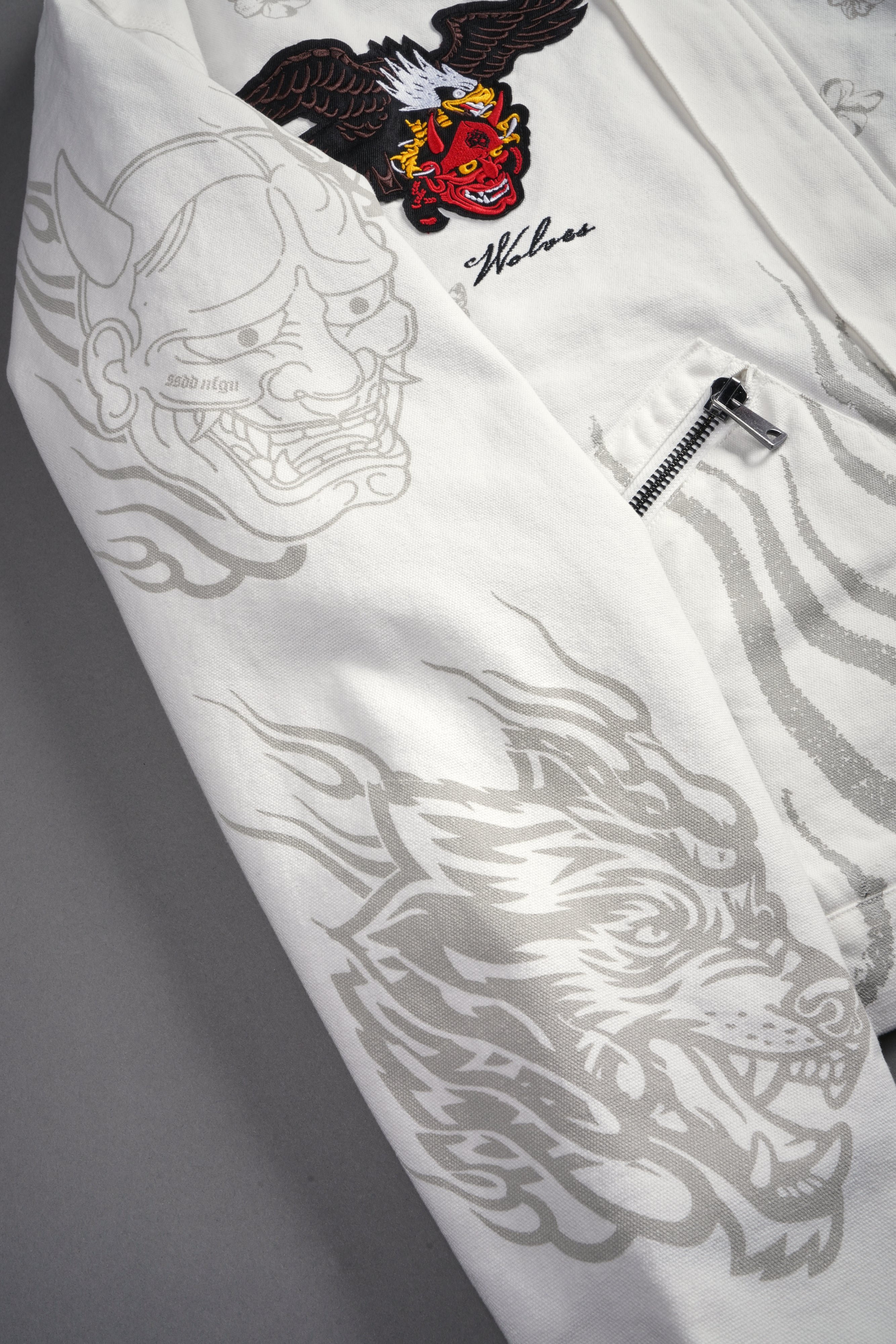 The Eagle & The Oni Earl Jacket in Cream