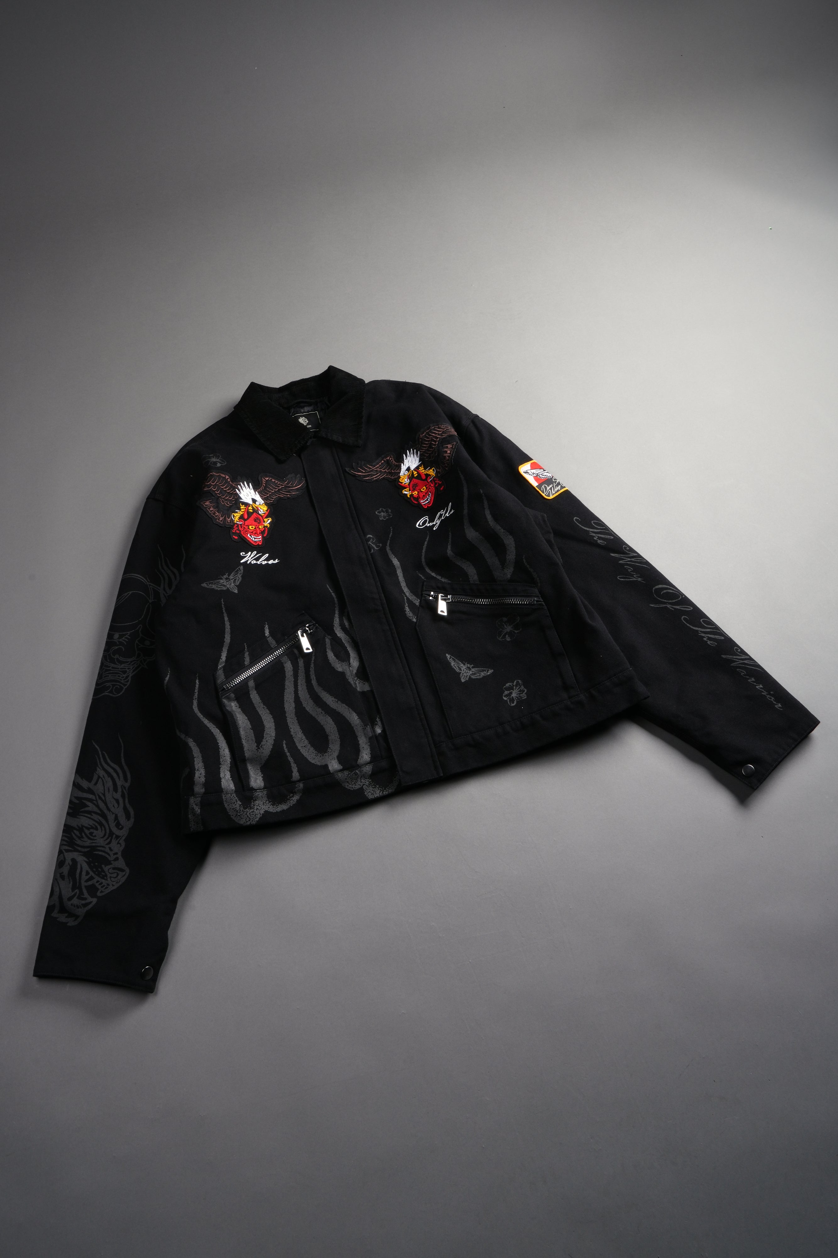 The Eagle & The Oni Earl Jacket in Black