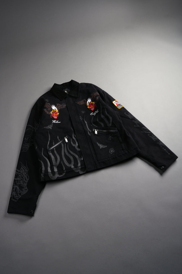 The Eagle & The Oni Earl Jacket in Black