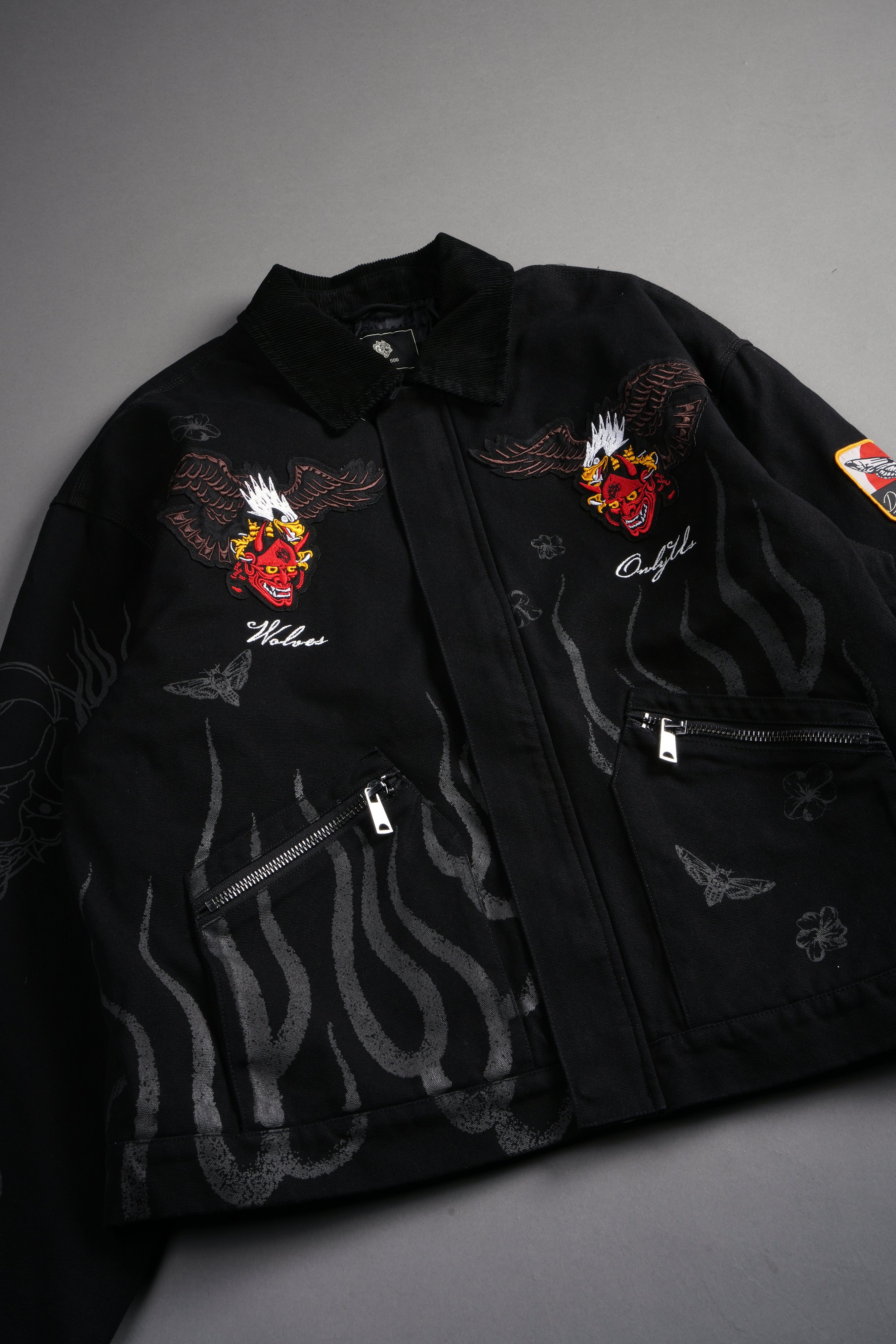 The Eagle & The Oni Earl Jacket in Black