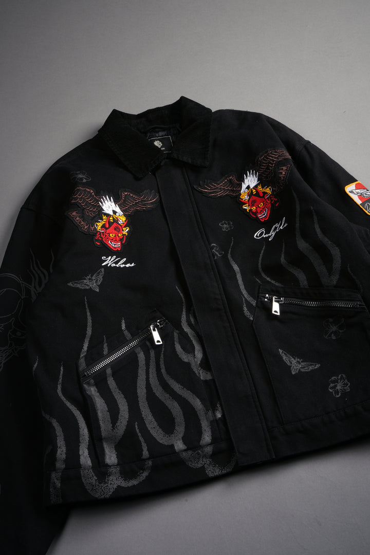 The Eagle & The Oni Earl Jacket in Black