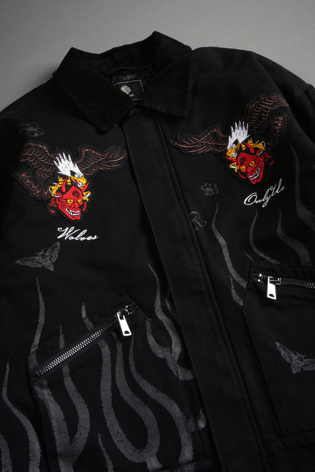 The Eagle & The Oni Earl Jacket in Black