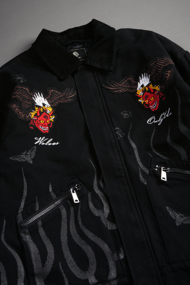 The Eagle & The Oni Earl Jacket in Black