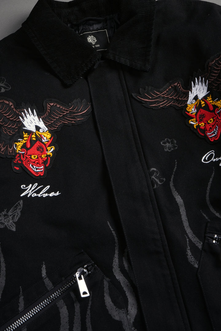 The Eagle & The Oni Earl Jacket in Black