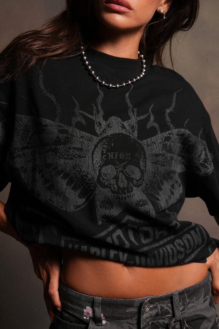 H-D Moth Inferno Pump Cover in Black