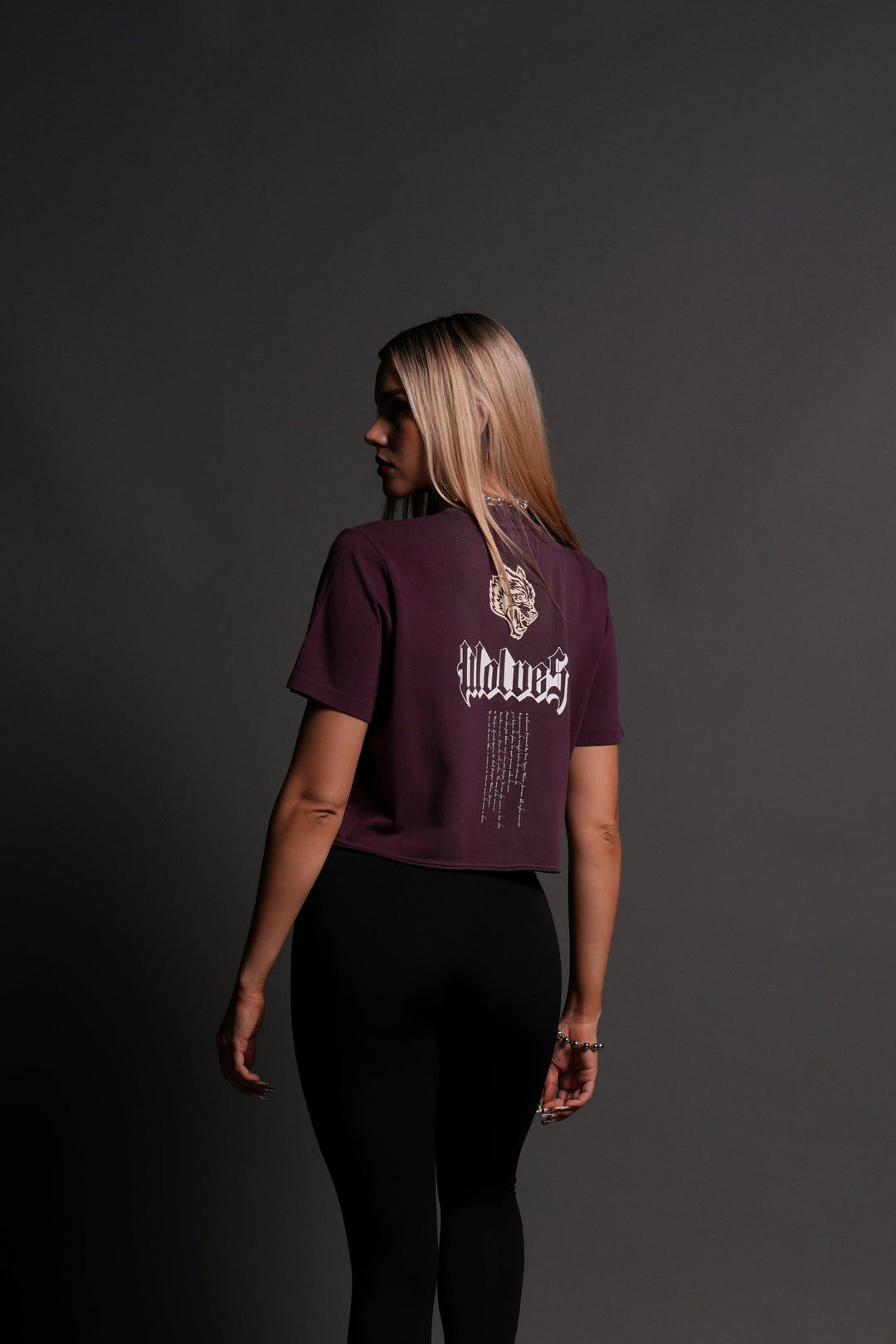 Our Passion "Premium" (Cropped) Tee in Cherry Wine Tonal Sun Fade