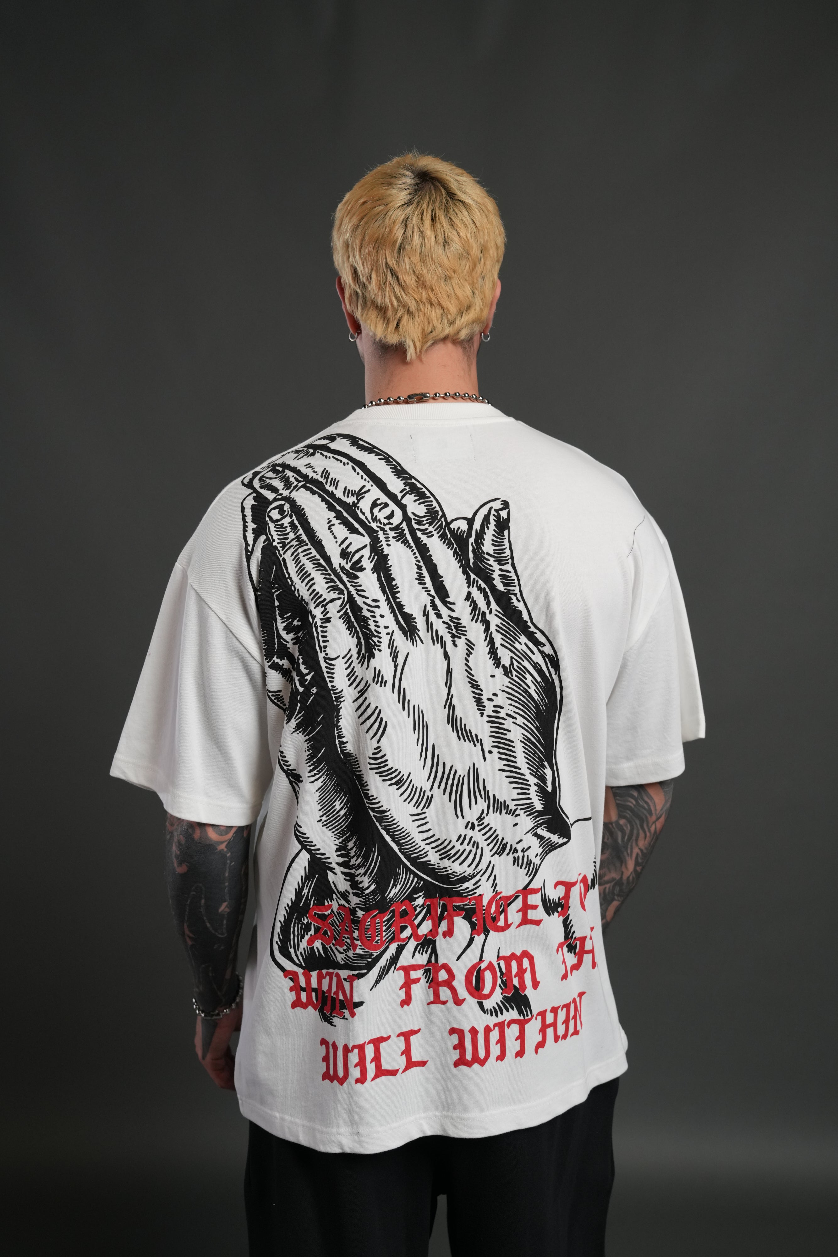 The Will Within "Premium" Oversized Tee in Cream