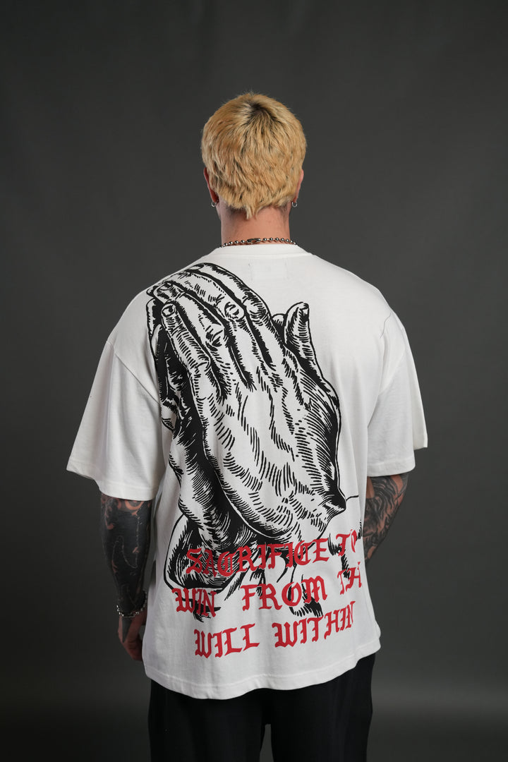 The Will Within "Premium" Oversized Tee in Cream