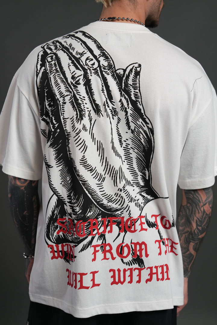 The Will Within "Premium" Oversized Tee in Cream