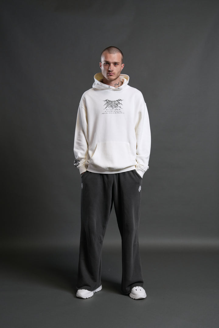 Demon Knight "Pierce" Hoodie in Cream