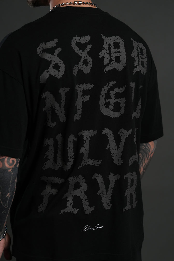 Stone Code "Premium" Oversized Tee in Black