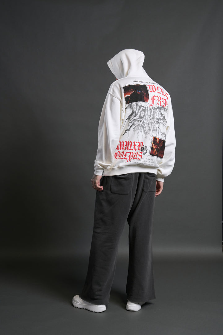 Demon Knight "Pierce" Hoodie in Cream