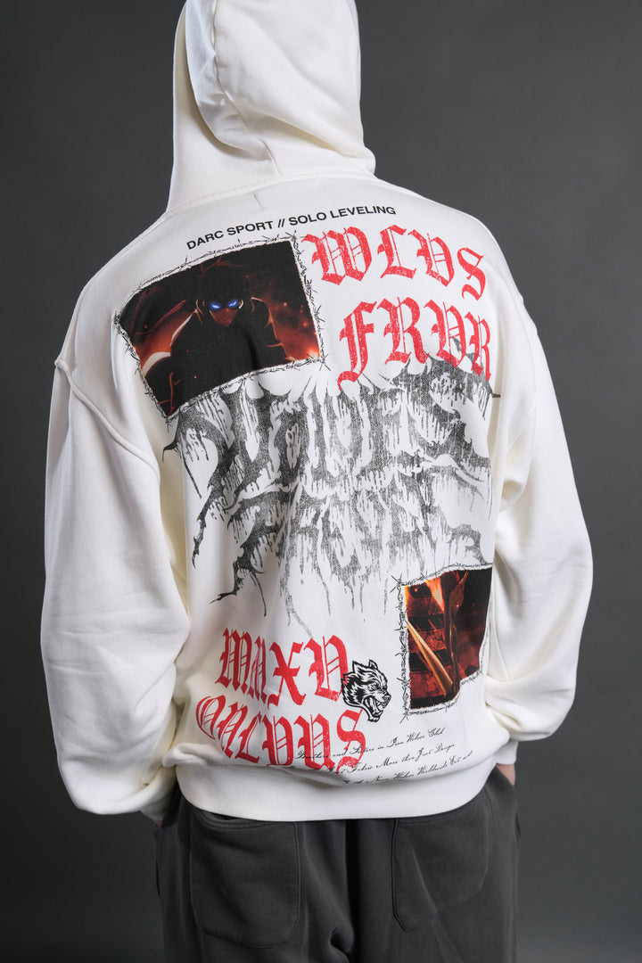 Demon Knight "Pierce" Hoodie in Cream