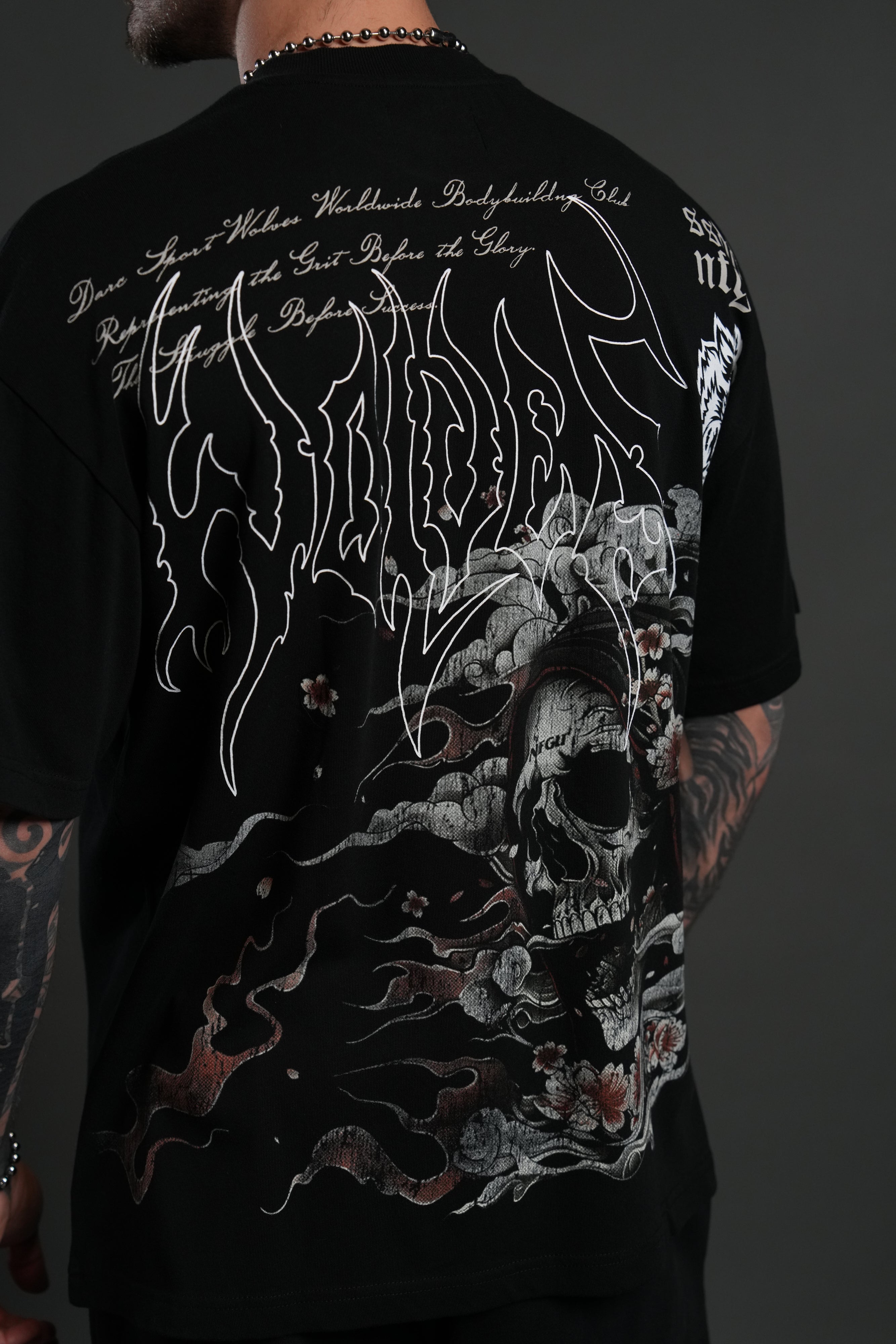 Shonen's Past "Premium" Oversized Tee in Black