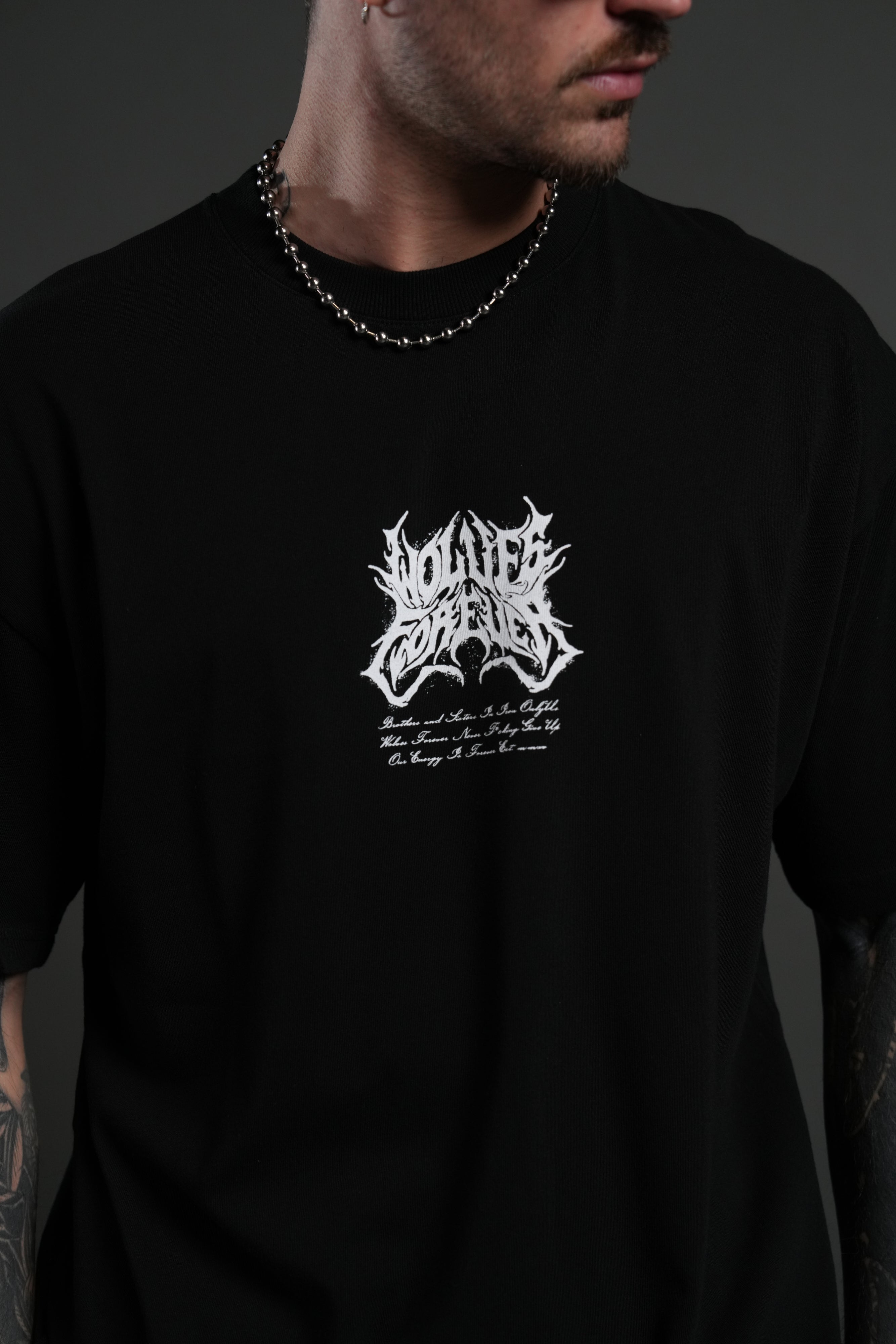 Sheer Loyalty "Premium" Oversized Tee in Black