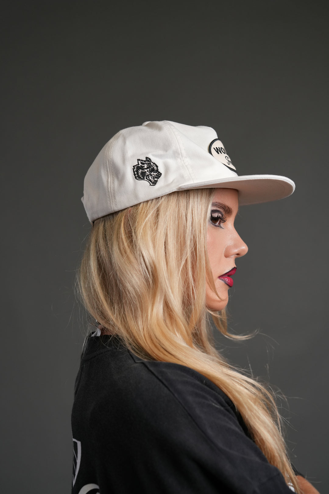 Our Time Vintage 5 Panel Hat in Cream